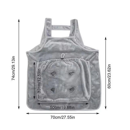 Pet Carrying Vest - Transport with Pocket for Cats and Dogs