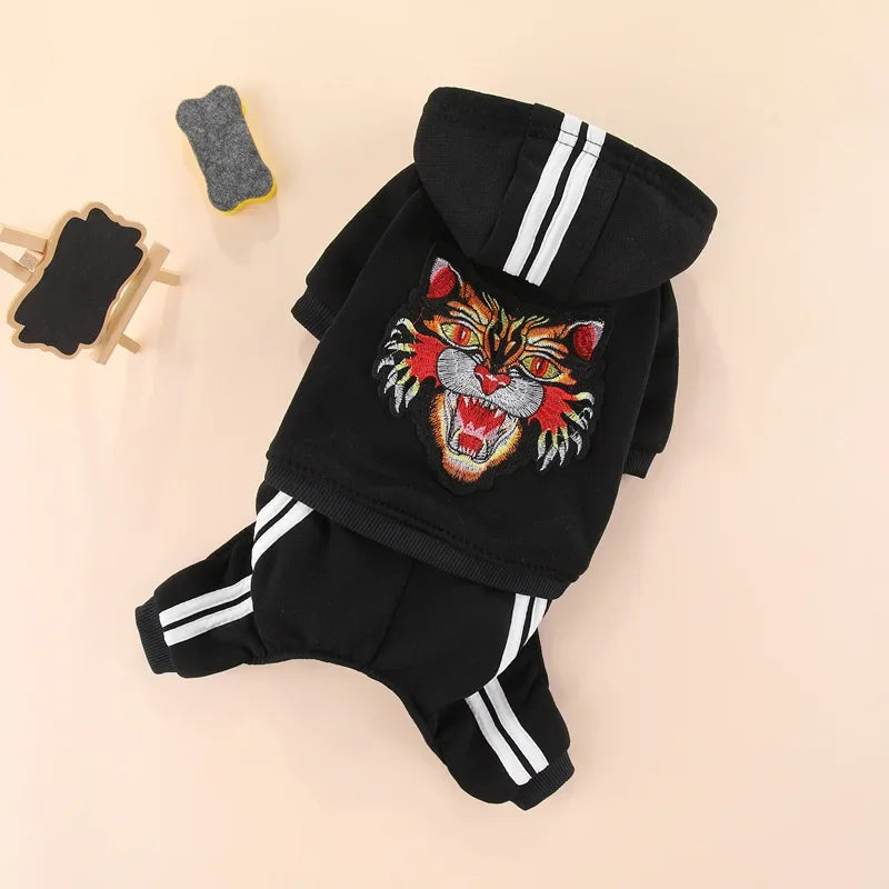 Dog Jumpsuit - Warm Tracksuit with Legs for Small Dogs and Cats 