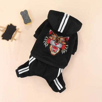 Dog Jumpsuit - Warm Tracksuit with Legs for Small Dogs and Cats 